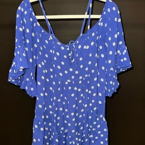 Blue Polka Dot Dress
